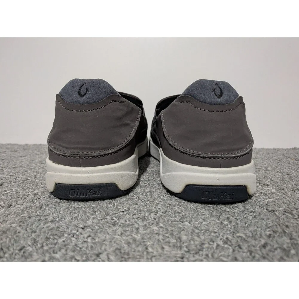 Olukai Lae Ahi Slip On Shoes Mens Size 11 Gray